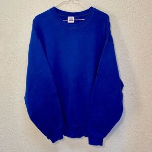 Vintage BVD Crewneck Men’s XL Blue Blank Athleticwear Sweatshirt Made In USA VTG